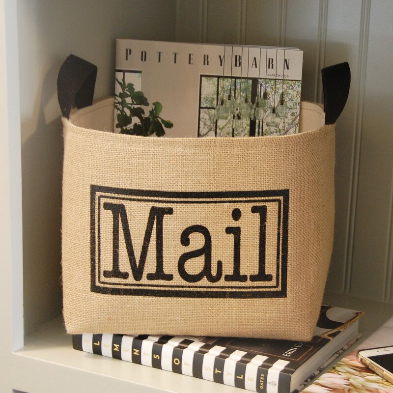 Mail Burlap Storage Bin & Reviews Birch Lane